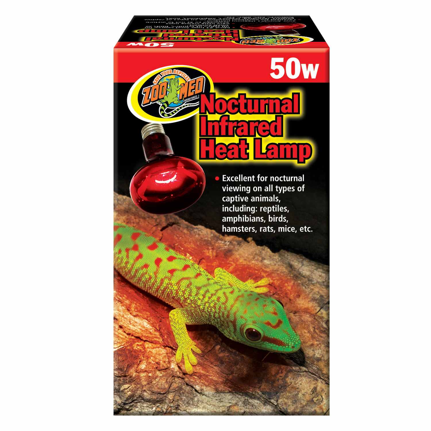 ZooMed Nocturnal Infrared Heat Lamp, 50 Watt