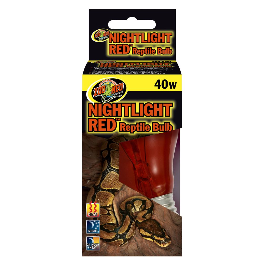 ZooMed Nightlight Red Reptile Bulb, 40 Watt