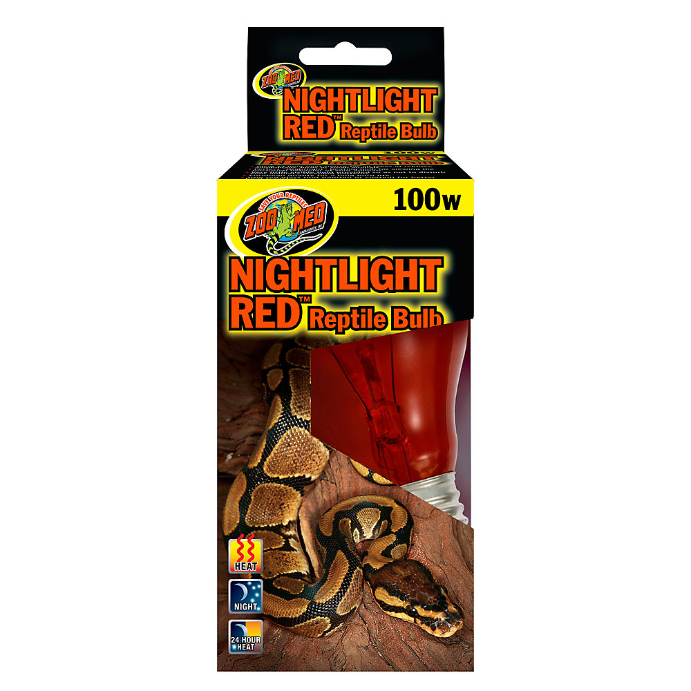 ZooMed Nightlight Red Reptile Bulb, 100 Watt