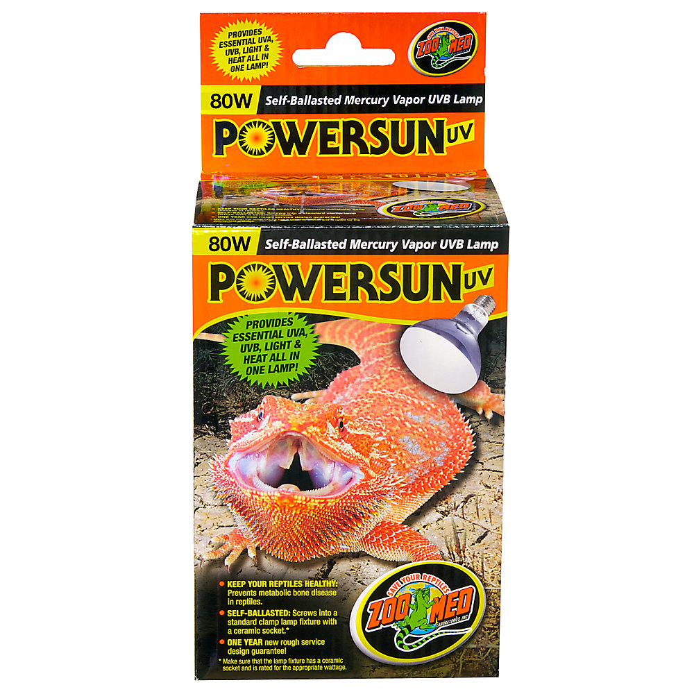 ZooMed PowerSun Bulb, UV-80W (Mercury Vapor)