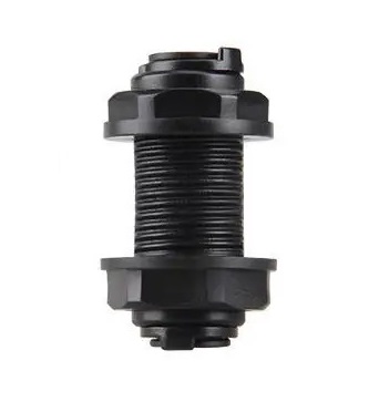 1/4" Quick Connect Bulkhead, Black