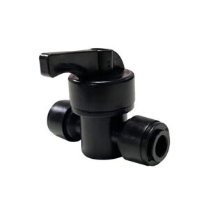 1/4" Quick Connect Ball Valve, Black