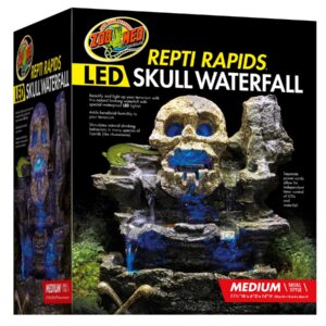 ZooMed Repti Rapids LED Skull Waterfall, Medium (NO FREE FREIGHT)