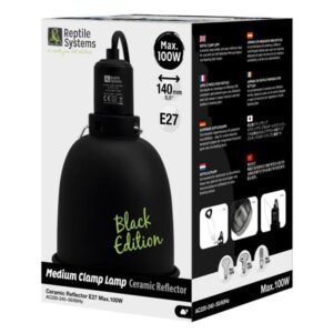 Reptile Systems Black Edition Clamp Lamp, Medium
