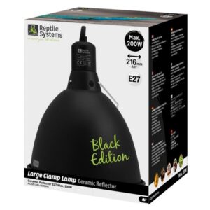 Reptile Systems Black Edition Clamp Lamp, Large