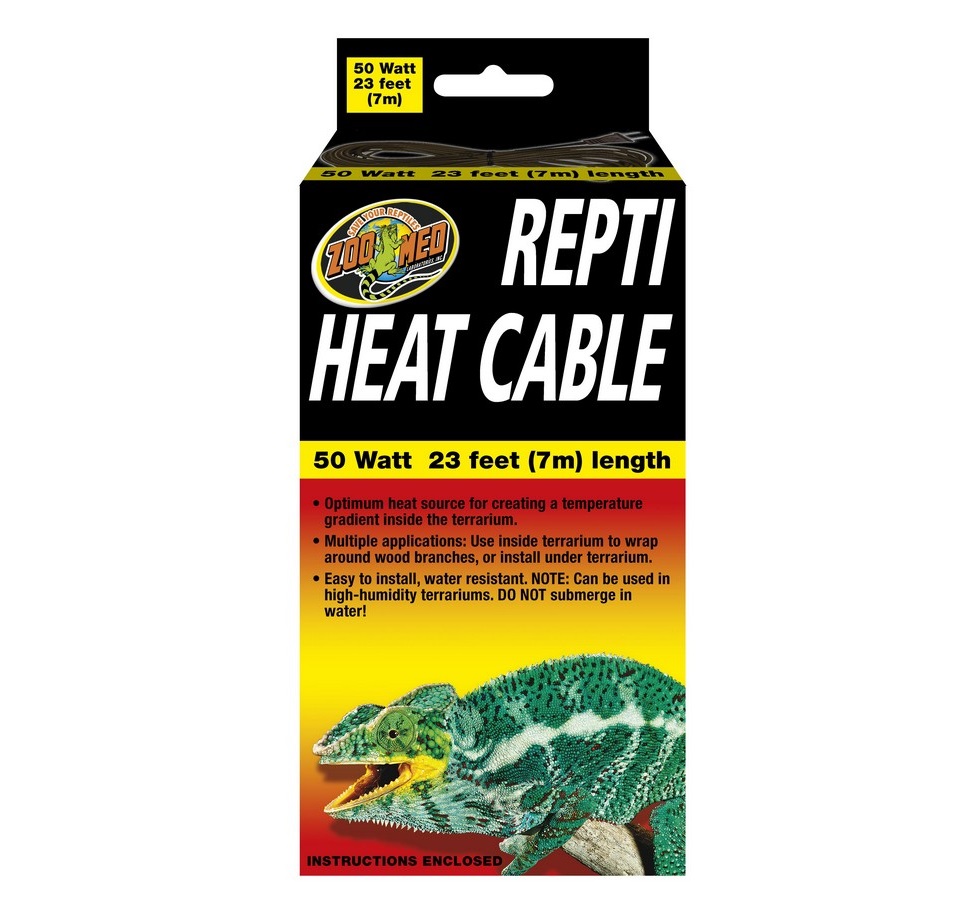 ZooMed Repti Heat Cable, 50 Watt (23')