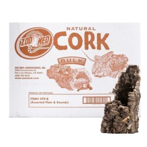 ZooMed Natural Cork Bark- Assorted Flats & Rounds, 15lbs Bulk (NO FREE FREIGHT)