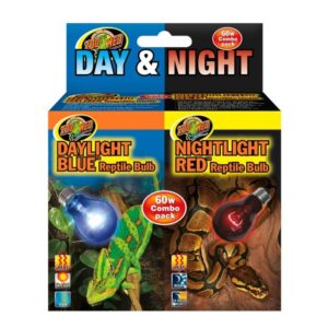 ZooMed Day & Night Reptile Bulbs, 60 Watt - Combo Pack
