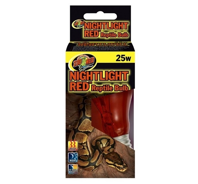 ZooMed Nightlight Red Reptile Bulb, 25 Watt