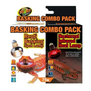ZooMed Basking Day & Night Lamps, 75 Watt - Combo Pack