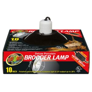 ZooMed Deluxe Porcelain Clamp Lamp- Black, 10"
