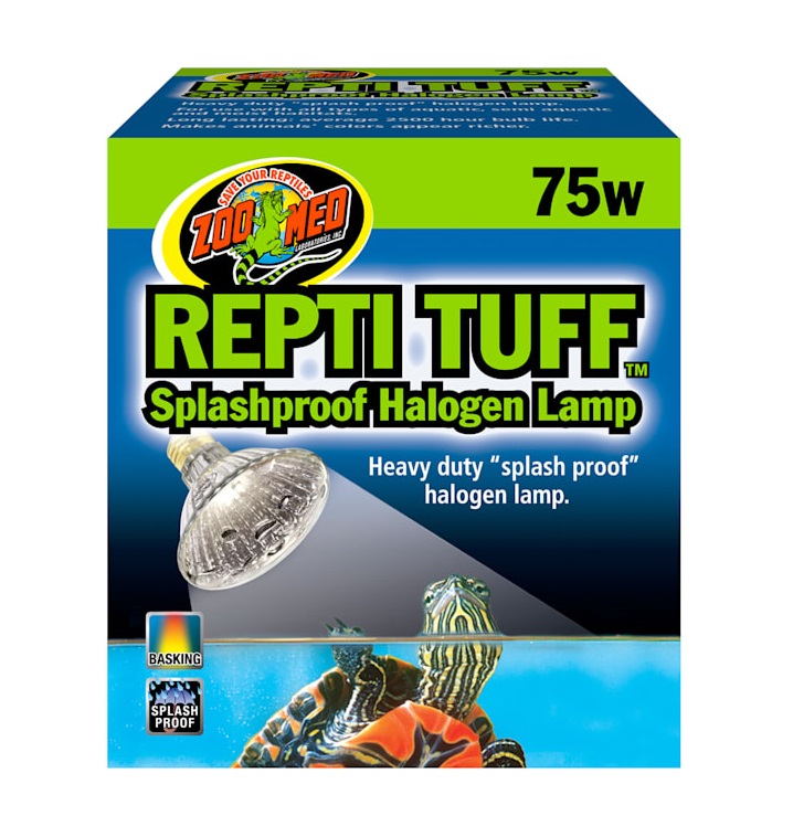 ZooMed Turtle ReptiTuff Halogen Lamp (Splash Proof), 75 Watt