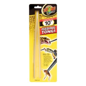 ZooMed Deluxe Stainless Steel Feeding Tongs, 10"