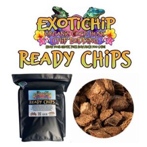 Exoticare Ready Chip Organic Coconut Husk Chip Reptile Bedding, 2lb Bag