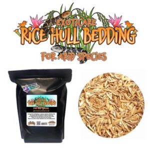 Exoticare Rice Hull Bedding for Arid Species, 2lb Bag