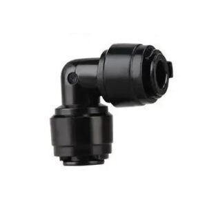 1/4" Quick Connect 90 Degree Elbow, Black