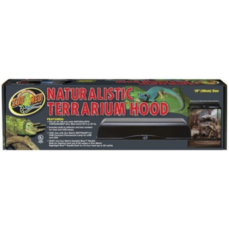 ZooMed Naturalistic Terrarium Hood (2 bulb), 18"