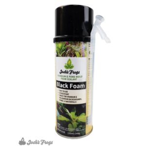 Josh's Frogs Vivarium & Pond Build Foam Sealant, Black (12 oz.)